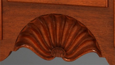 Detail of Queen Anne Dressing Table